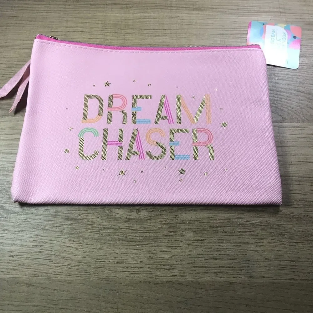 Pink Dream Chaser Makeup Bag Pouch